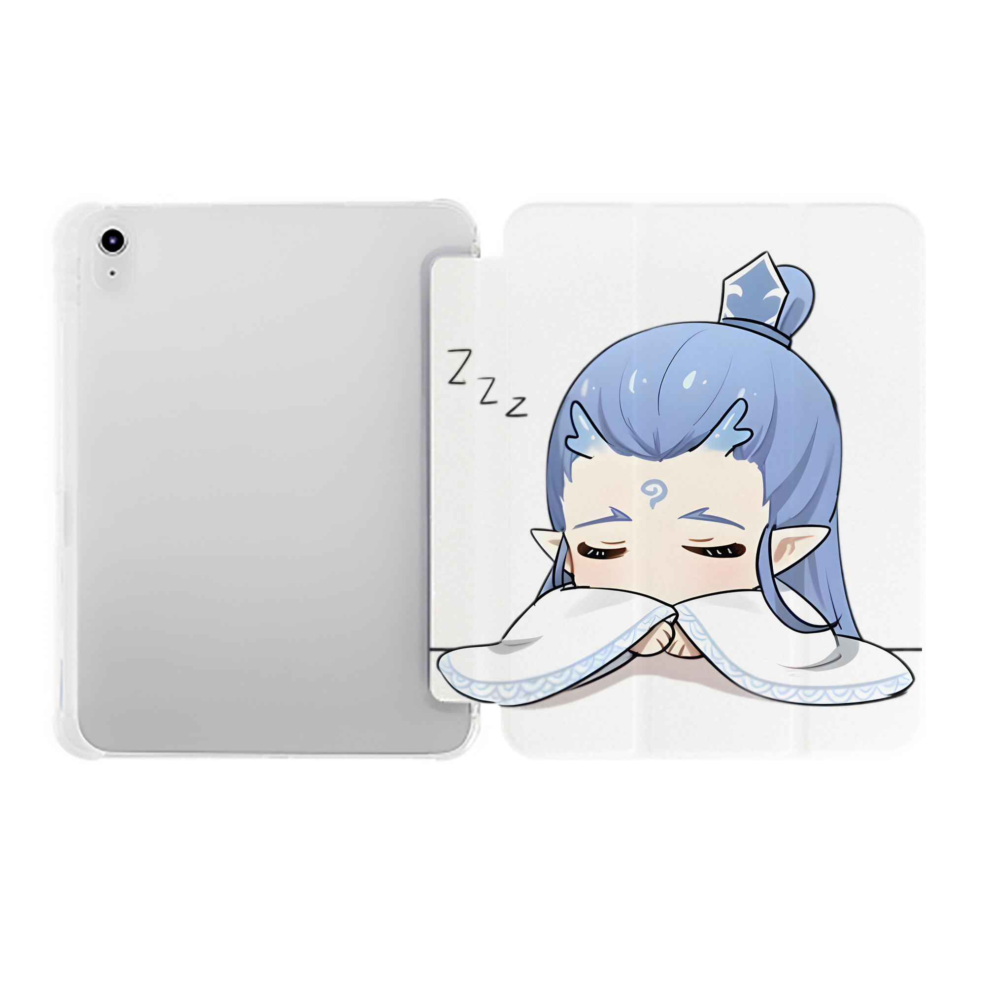 （画像用） Ne Zha 2 ナタ 魔童の大暴れ IPad ケース ペン収納付き 三つ折りスタンド PUレザー×シリコン 対応機種9.5/10.5/10.9インチ